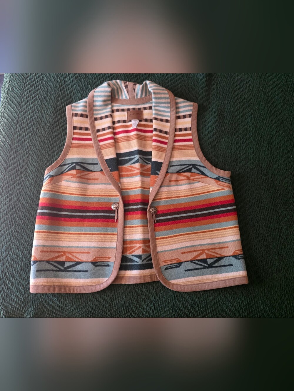 Vintage | Pendleton | southwestern wool Vest | Size 1x | Euc